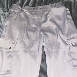 Silver Fashion Nova pants. Size L.